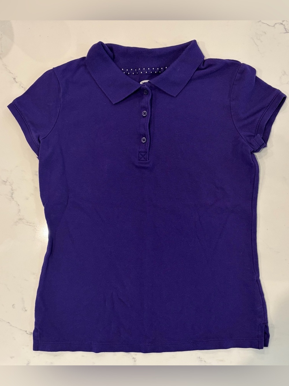Old Navy Women's Deep Purple Polo Shirt School Uniform